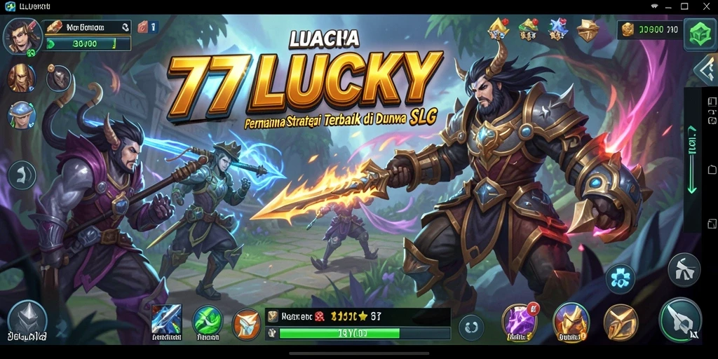 Screenshot gameplay 777LUCKY menampilkan aksi pertempuran yang seru.