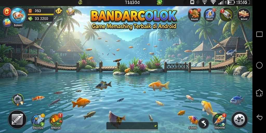 Tangkapan ikan yang besar dan grafis yang menawan dalam BANDARCOLOK.