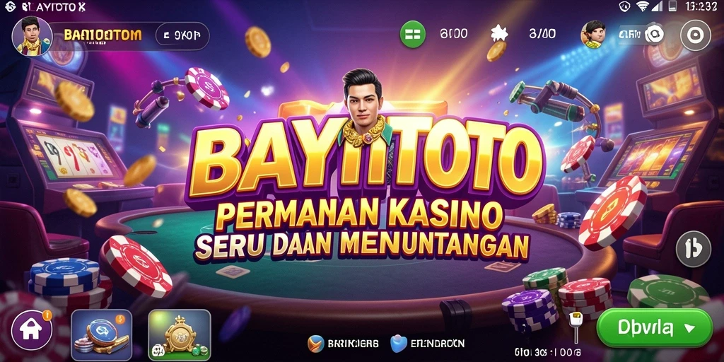 Screenshot menampilkan gameplay seru di BAYITOTO dengan tampilan kasino yang menawan.