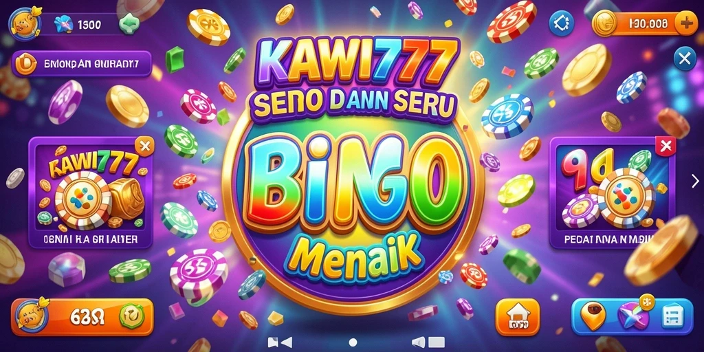 Tampilan utama gameplay KAWI777 dalam permainan Bingo yang seru.