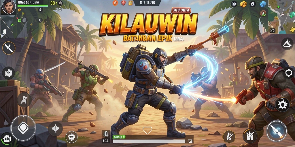 Gameplay seru KILAUWIN dalam pertempuran Battle Royale.