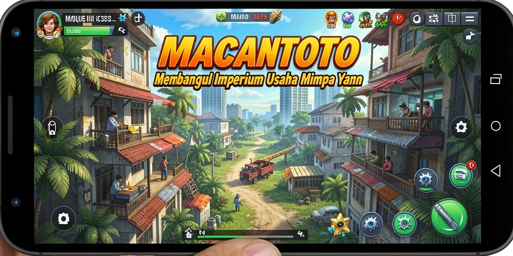 Screenshot <strong>MACANTOTO</strong> menampilkan bisnis yang sedang berkembang dengan interaksi pengguna.