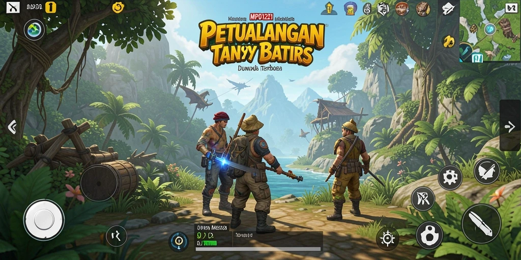 Gameplay MPO1221 menunjukkan eksplorasi dunia terbuka yang luas.
