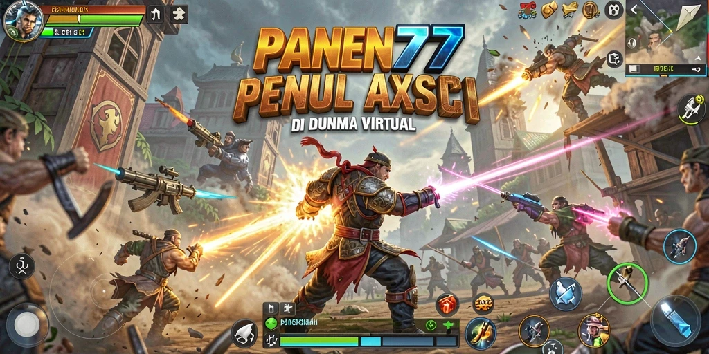 Tampilan gameplay menarik dari pertarungan seru di PANEN77.