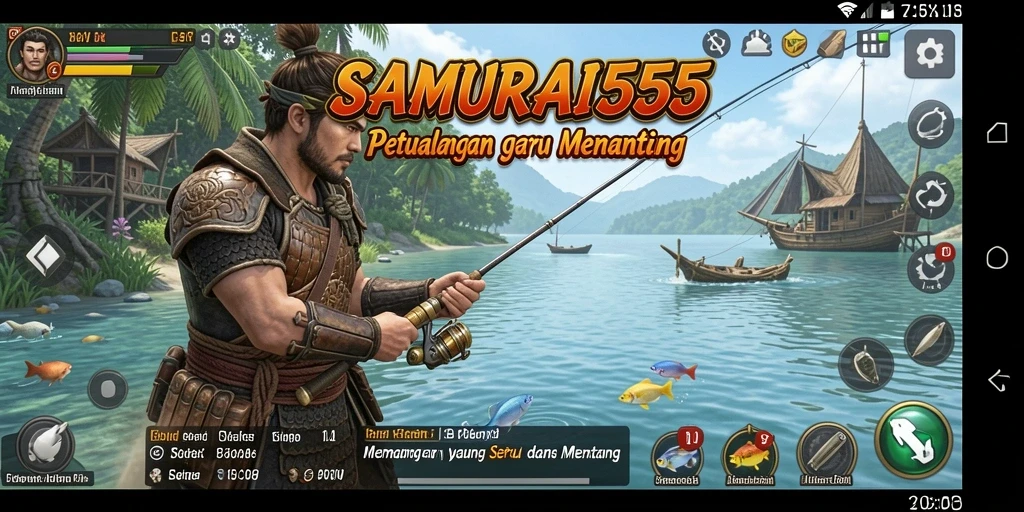 Tampilan gameplay SAMURAI555 yang intens dan menegangkan.