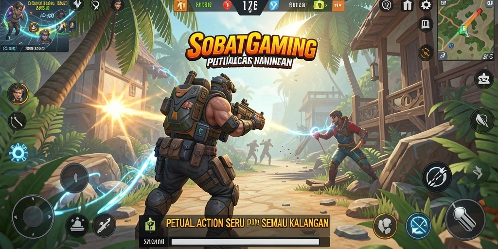 Tampilan gameplay seru dari SOBATGAMING dengan aksi mendebarkan.