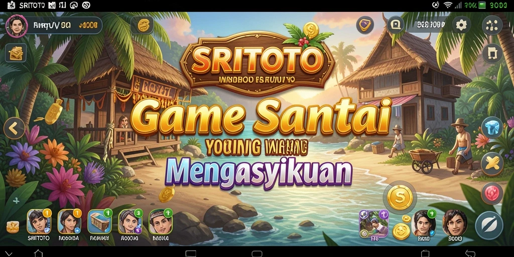 Screenshot gameplay SRITOTO yang menampilkan karakter dan level yang menarik.