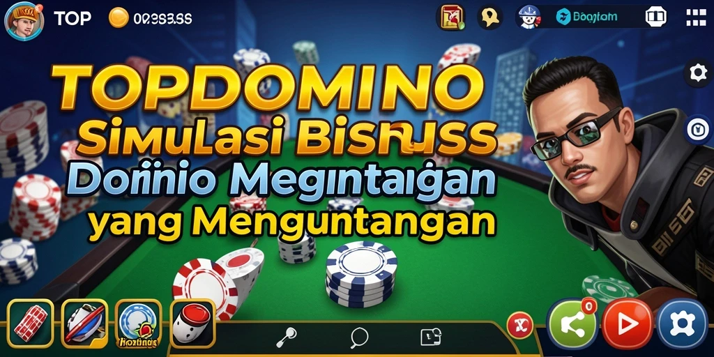 Tangkapan layar gameplay TOPDOMINO yang menunjukkan strategi bisnis yang menarik.