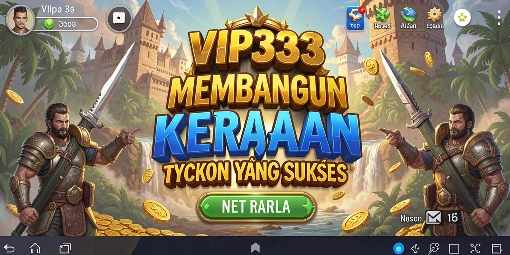 Tampilan gameplay VIP333 yang menarik dengan elemen pembangunan bisnis.