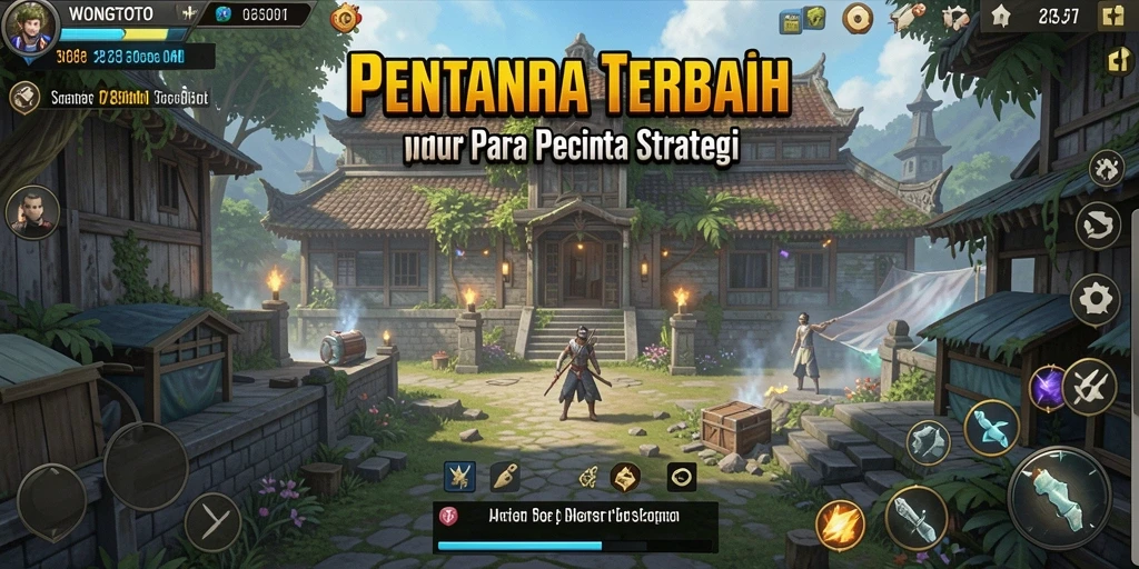 Tampilan gameplay <strong>WONGTOTO</strong> yang seru dan menantang di dalam game Tower Defense.