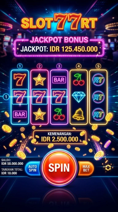 Tampilan antarmuka pengguna 777rt yang sederhana dan intuitif.